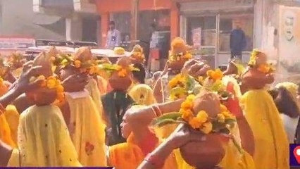 सागर: कलश यात्रा के सांथ हुआ 7 दिवसीय श्रीमद भागवत कथा का हुआ शुभारम्भ,देखें video