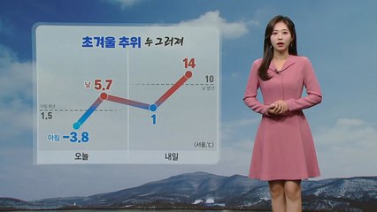 [날씨] 내일 추위 누그러져...오전부터 오후 사이 곳곳 빗방울 / YTN