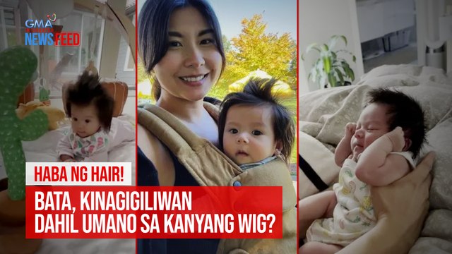 Bata, kinagigiliwan dahil umano sa kanyang wig? | GMA Integrated Newsfeed