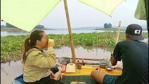 camp fishing ke 87 hujan deras kali pertama ngajak istri bikin pondok atas air masak hasil tangkapan