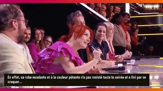 Ça va finir en striptease... : Adeline Toniutti ose une robe audacieuse dans la Star Academy... et finit par la craquer !