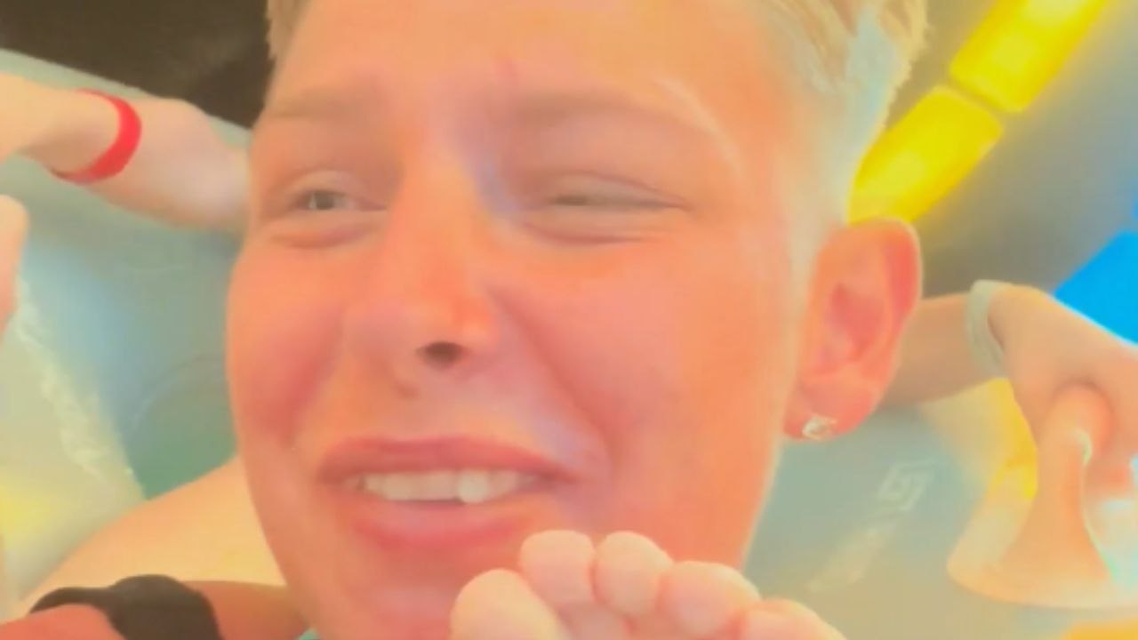 Boy's opinion on 'boring' water slides changes in a FLASH after going