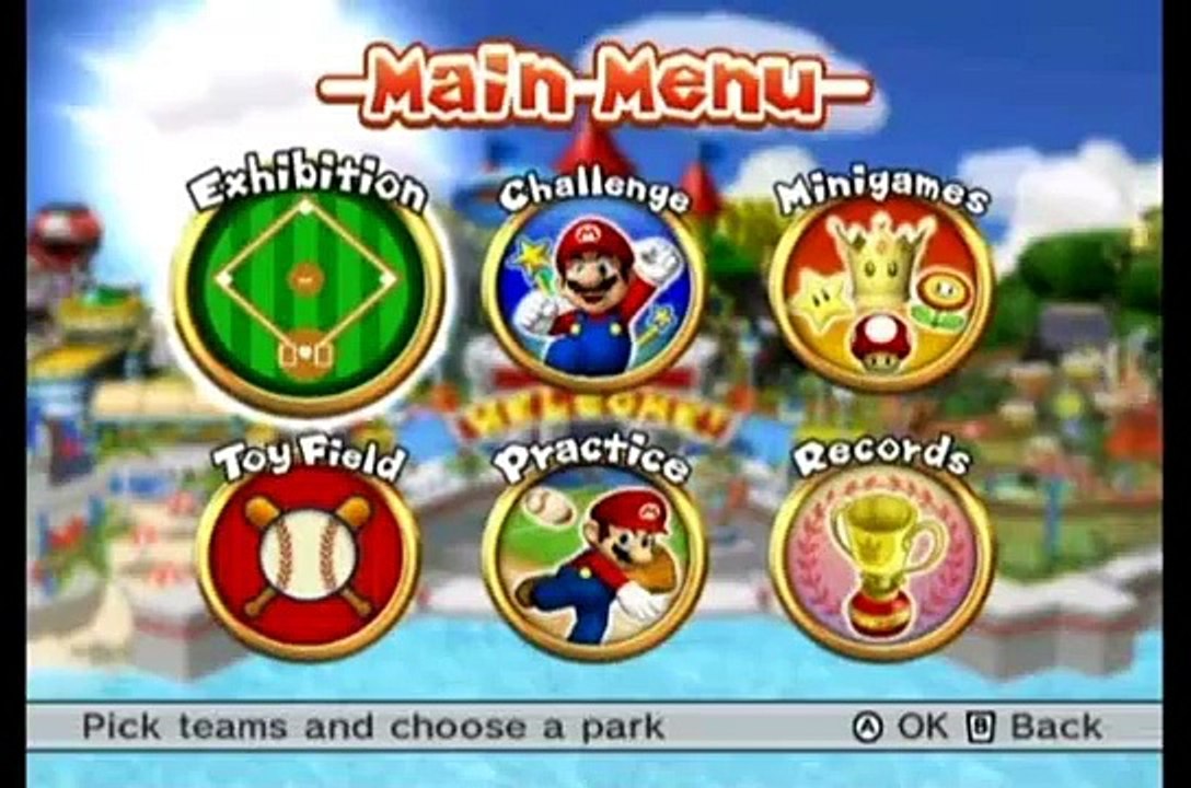 Mario Super Sluggers 100% Walkthrough Part 39 - Rematch_ Mario Fireballs