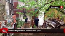 İstanbul Kağıthane’de istinat duvarı çöktü