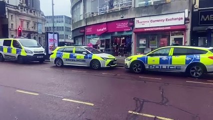 Commercial Road after police arrest man he tried to grab child