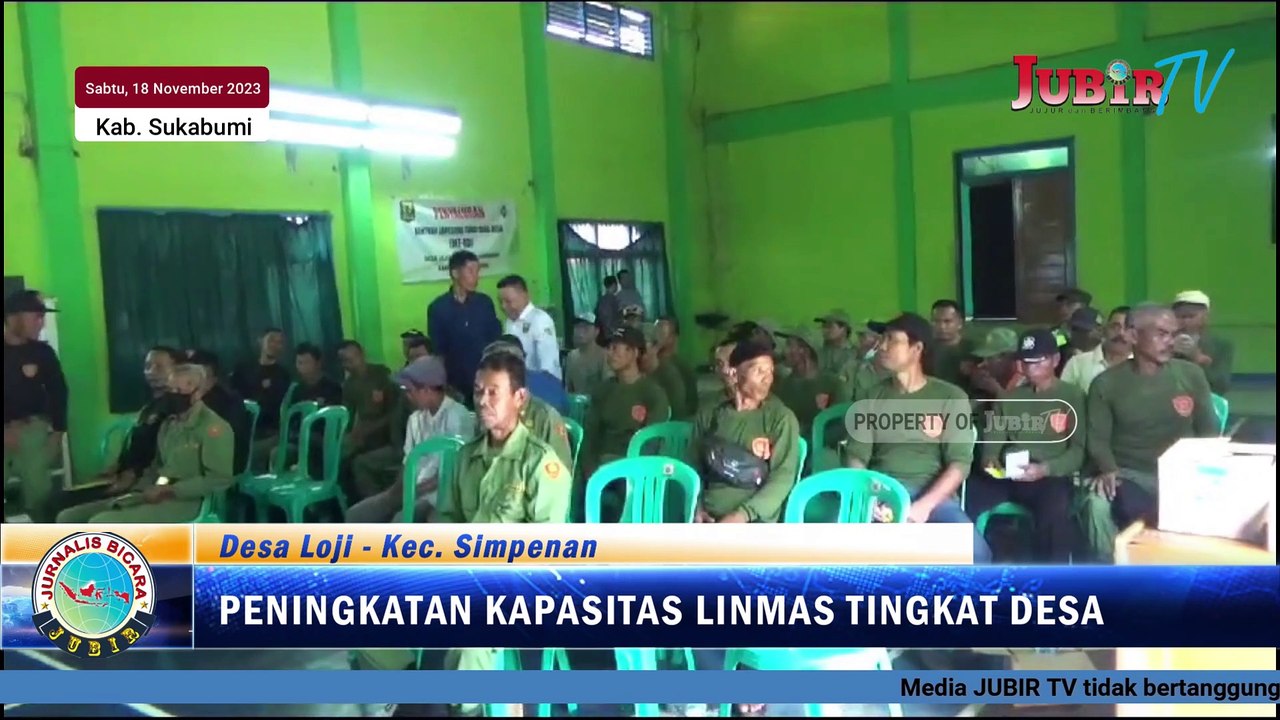 Puluhan Anggota Linmas Ikuti Peningkatan Kapasitas Di Desa Loji - Simpenan