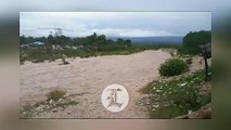 Lluvias provocan crecida de río en Pedernales