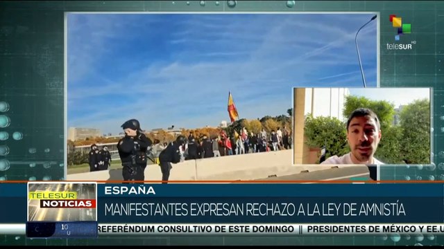 España: Manifestantes expresan rechazo a Ley de Amnistía
