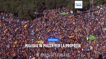 Madrid, migliaia in piazza contro l'accordo di amnistia stipulato tra separatisti catalani e premier