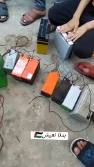 Gazzeliler şarj için gerekli elektriği böyle üretiyor