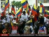 Caracas | Llegada del gremio ecuestre al CNE para sumarse a la iniciativa en defensa del Esequibo