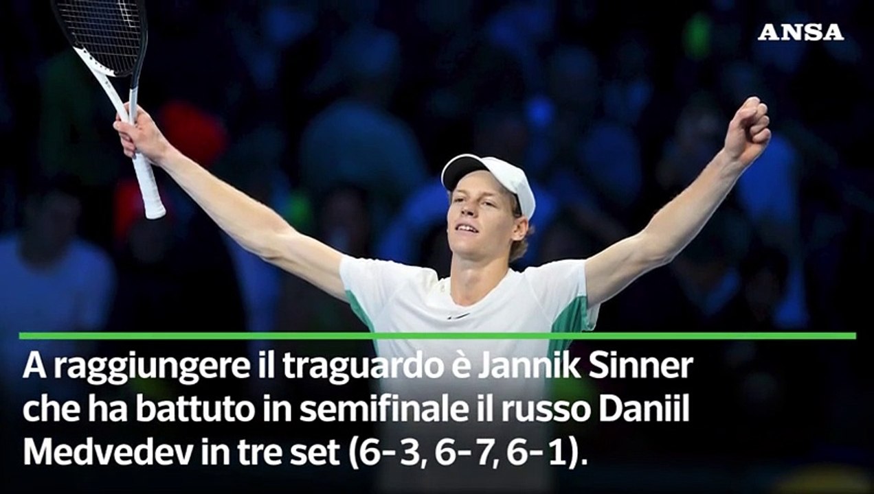 Impresa Sinner, batte Medvedev ed e' in finale