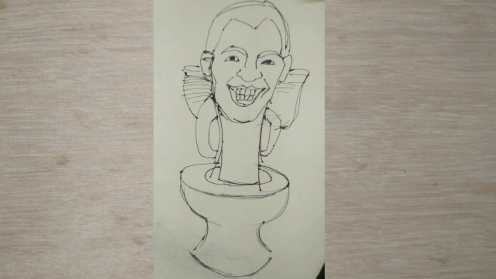 Skibidi toilets character drawing step by step