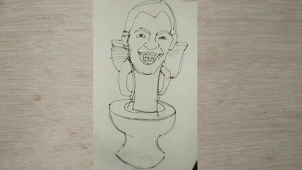 Skibidi toilets character drawing step by step