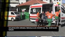 teleSUR Noticias 11:30 17-11: Israel desaloja hospital Al-Shifa en la Franja de Gaza