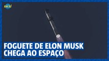 Foguete de Elon Musk alcança o espaço, mas perde sinal