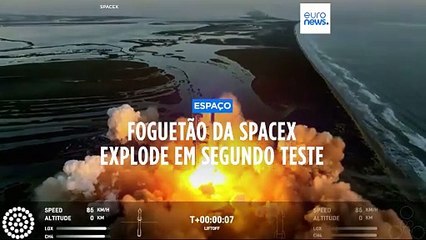 SpaceX perde maior foguetão do mundo em segunda tentativa de ir à Lua