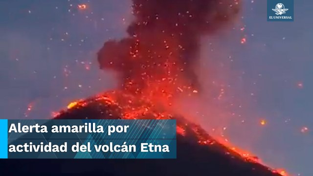 Volcán Etna entra en erupción; elevan alerta a nivel amarillo