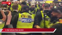 İngiltere'deki Filistin'e destek gösterilerinde 5 kişi gözaltına alındı