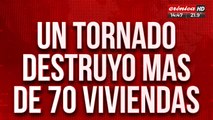 Un tornado provocó destrozos en el sur de Córdoba