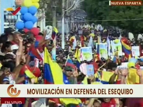 Pueblo de Nva. Esparta desborda las calles en apoyo al Referendo Consultivo del 3 de diciembre