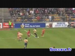 vafc-lyon 31emes journee 2007/2008 3emes but Govou