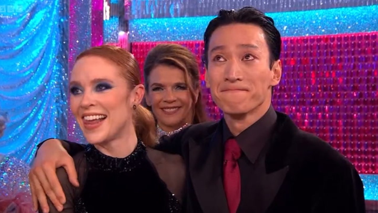 Strictly’s Carlos Gu breaks down in tears after Blackpool dance as he’s comforted by ‘sad’ Angela Scanlon