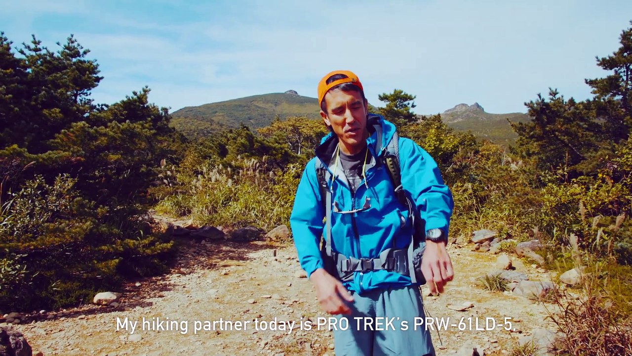 Neo-Brite phosphorescence is integrated into the solar dial design: CASIO PRO TREK PRW-61LD