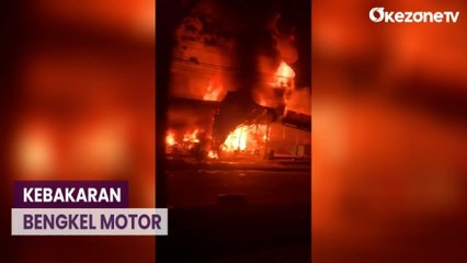 Bengkel Motor di Cileungsi Ludes Terbakar, Rugi Puluhan Juta Rupiah