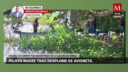 Avioneta se estrella y encuentran sin vida al piloto en la Laguna de Amela en Colima
