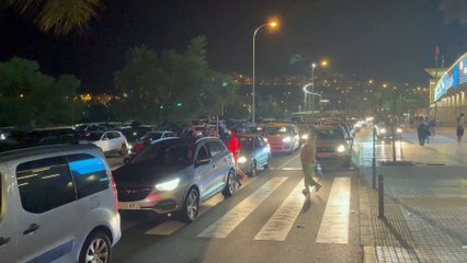 Caos en el encendido navideño del CC Alisios