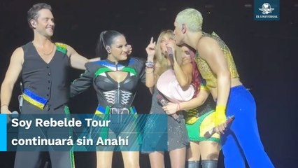Por problemas de salud, Anahí se ausenta de Soy Rebelde Tour