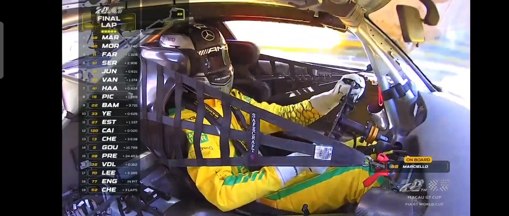 FIA GT World Cup 2023 Macau GP Race Marciello Wins