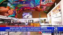 Miraflores aclara que ordenanza prohíbe armas en locales que venden bebidas alcohólicas