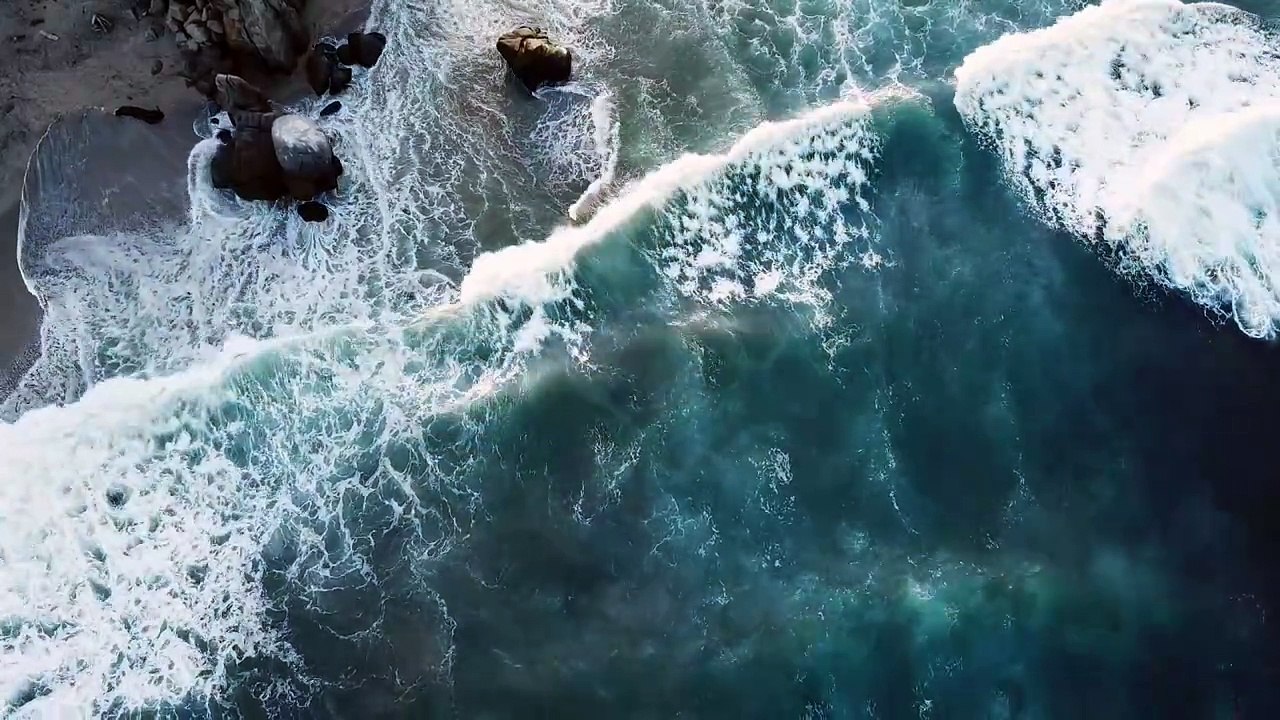 Rock sea weave Stock video.