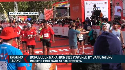 Télécharger la video: Keseruan Peserta Lewati Finis Hingga UMKM Menarik di Borobudur Marathon 2023