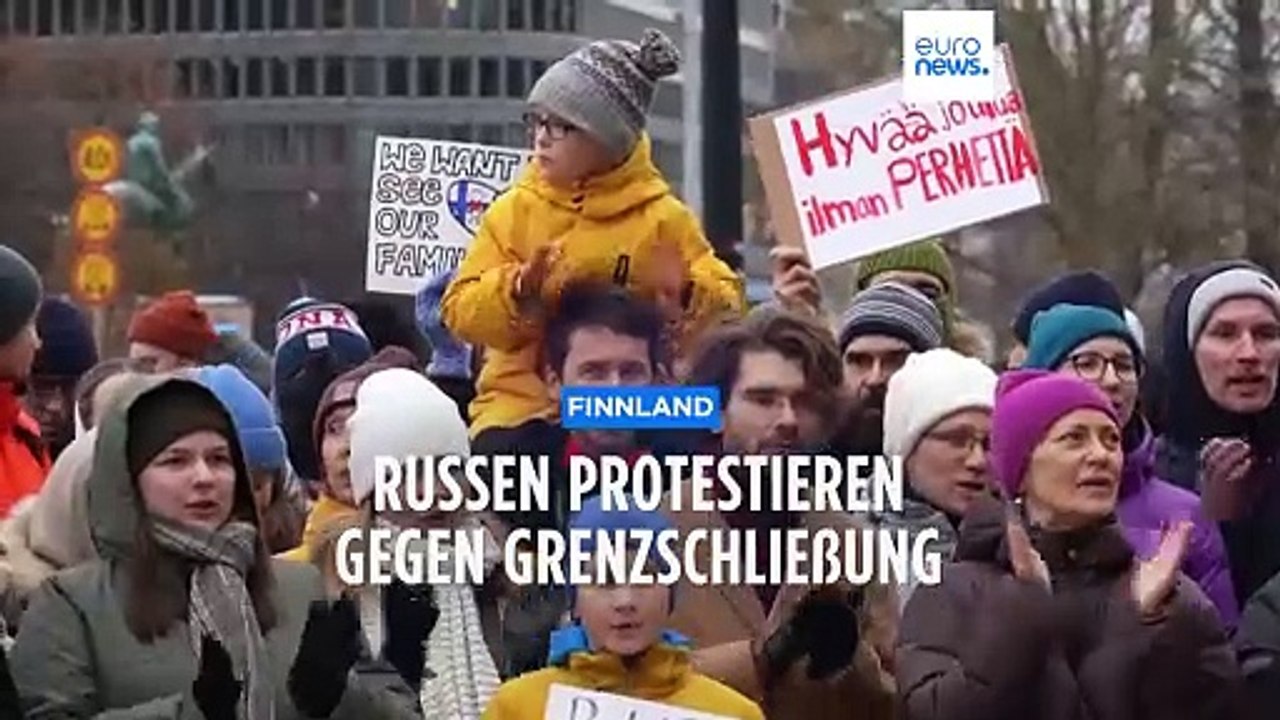 Helsinki: Proteste gegen Schließung der Grenze nach Russland