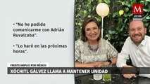 Xóchitl Gálvez comprende inconformidad en la salida de Rubalcava del PRI