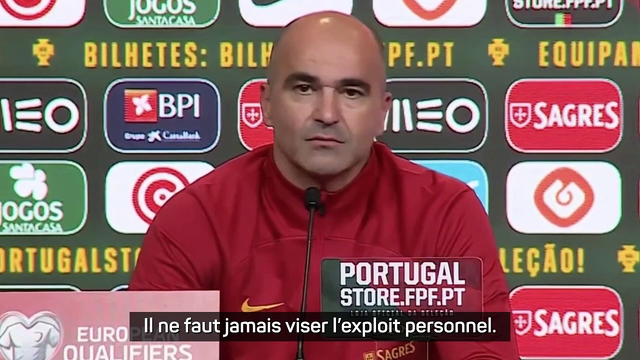 Martinez met en garde CR7 contre la tentation de se focaliser sur ses performances personnelles