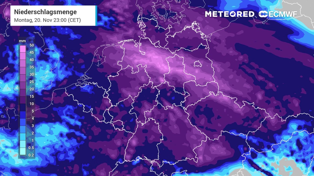 Regenfluten in den nächsten Tagen! Der Hetrbst dreht in Sachen Niederschläge und Wind wieder voll auf!