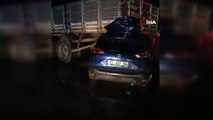 Gaziantep'te otomobil tıra arkadan çarptı: 1 ölü, 3 yaralı