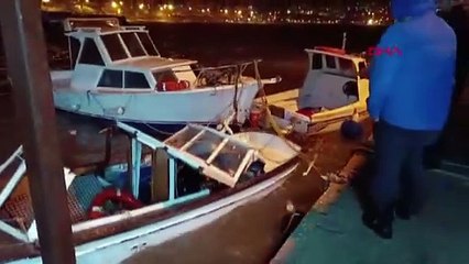 Gemlik'te Sağanak ve Lodosun Etkisiyle 8 Tekne Zarar Gördü