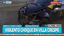 Chocaron automóvil y motocicleta: hay un herido
