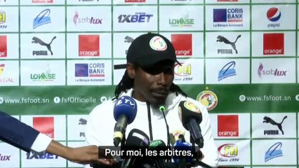 Le message très fort d'Aliou Cissé sur les arbitres en Afrique