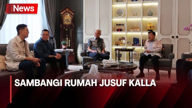 Ganjar Pranowo Sambangi Rumah JK, Didampingi Hary Tanoesoedibjo