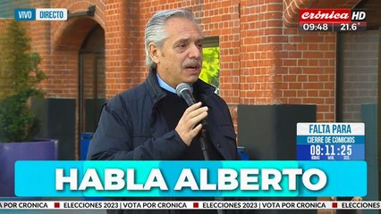 Alberto Fernández: "Es un día importante para el pueblo"