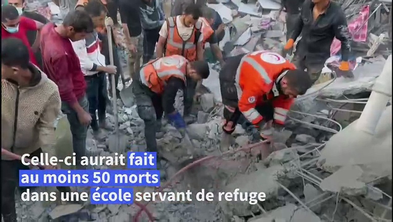 Gaza: frappes meurtrières sur un camp de réfugiés, des Palestiniens fuient vers le Sud