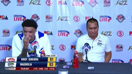 Interview with Best Player Tyler Bey and Coach Chito Victolero [Nov. 19, 2023]