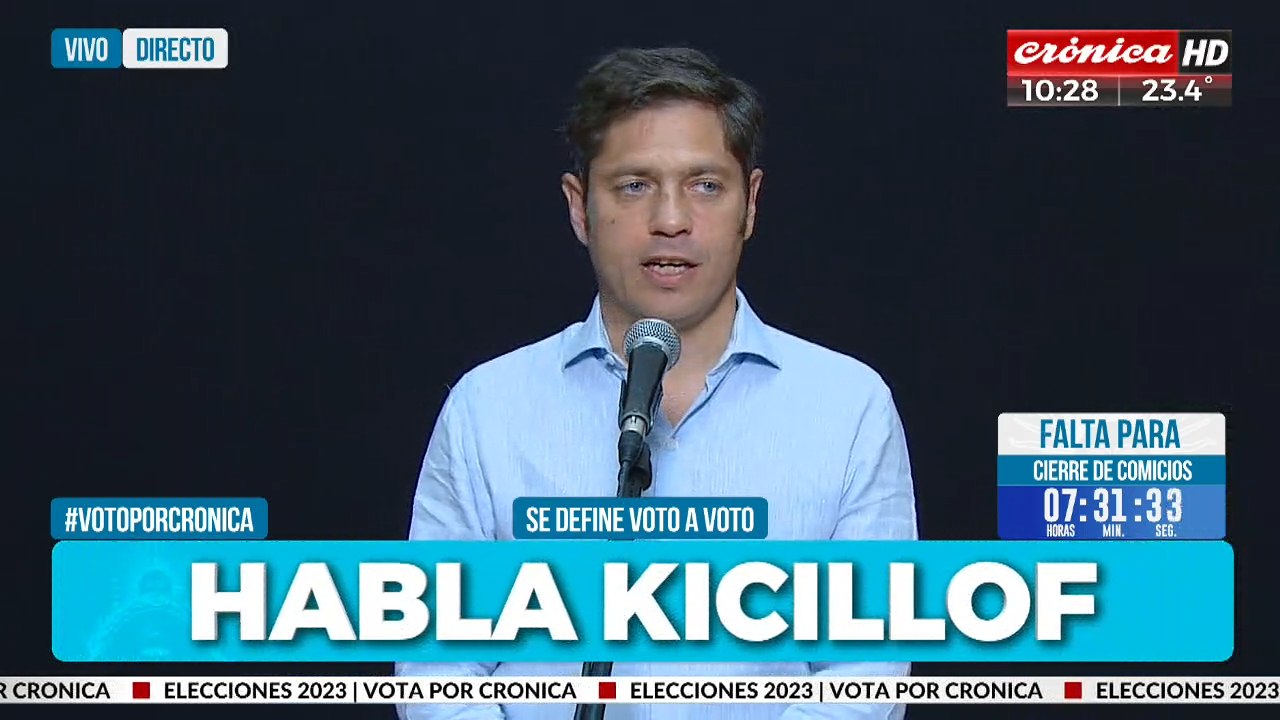 Axel Kicillof: "la clave es votar pensando en los propios pero también en los demás"