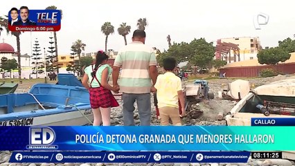 “Mira papá, una granada”: niños encuentran artefacto explosivo en malecón de La Punta